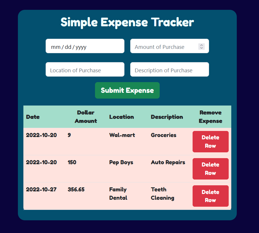 Expense Tracker